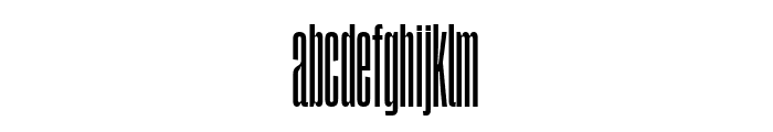 SegmentA NarrowBold Font LOWERCASE