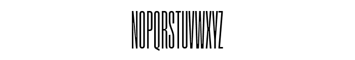 SegmentA NarrowRegular Font UPPERCASE