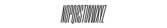 SegmentA NarrowRegularItalic Font UPPERCASE