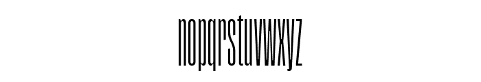 SegmentA NarrowRegular Font LOWERCASE