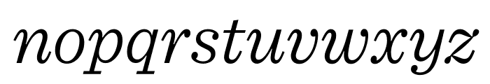 Sentinel Light Italic Font LOWERCASE