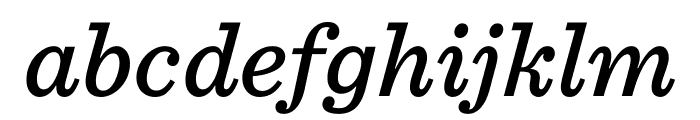 Sentinel Medium Italic Font LOWERCASE