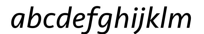 Seravek Regular Italic Font LOWERCASE