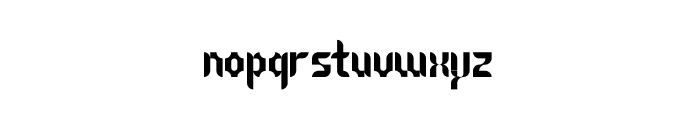 Sharp Bold Font LOWERCASE