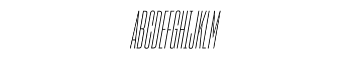 Sharp Grotesk Light Italic 05 Font UPPERCASE