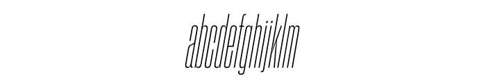 Sharp Grotesk Light Italic 05 Font LOWERCASE