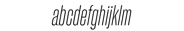 Sharp Grotesk Light Italic 10 Font LOWERCASE