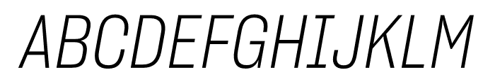 Sharp Grotesk Light Italic 15 Font UPPERCASE