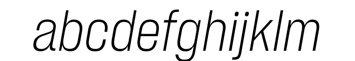 Sharp Grotesk Light Italic 15 Font LOWERCASE