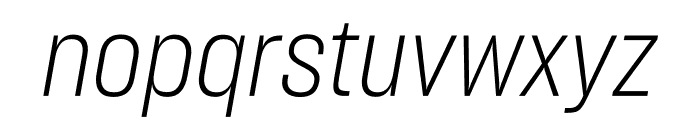 Sharp Grotesk Light Italic 15 Font LOWERCASE