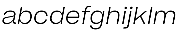 Sharp Grotesk Light Italic 20 Font LOWERCASE