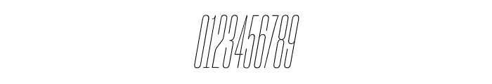 Sharp Grotesk Thin Italic 05 Font OTHER CHARS