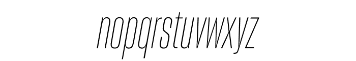 Sharp Grotesk Thin Italic 10 Font LOWERCASE