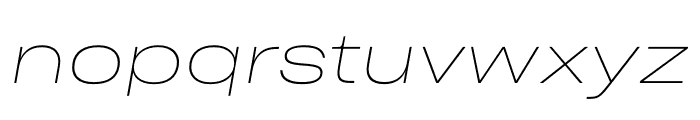 Sharp Grotesk Thin Italic 25 Font LOWERCASE