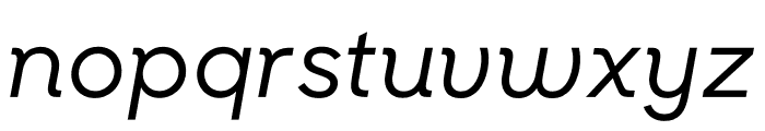 Sharp Sans Display No1 Medium Italic Font LOWERCASE