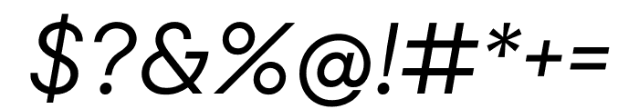 Sharp Sans Display No2 Medium Oblique Font OTHER CHARS