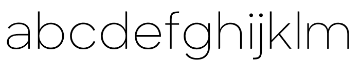 Sharp Sans Light Font LOWERCASE