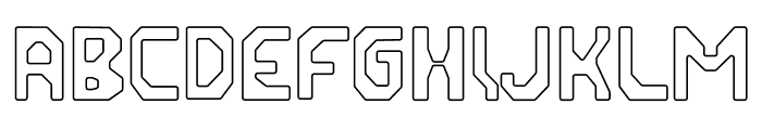 SigarTech Outline Font LOWERCASE