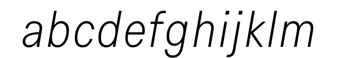 Signal Extra Light Italic Font LOWERCASE