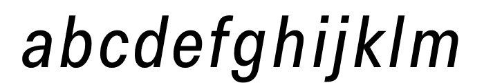 Signal Light Italic Font LOWERCASE