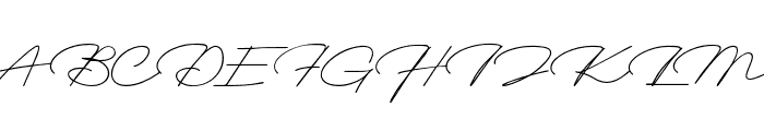 Signature Demo Font UPPERCASE