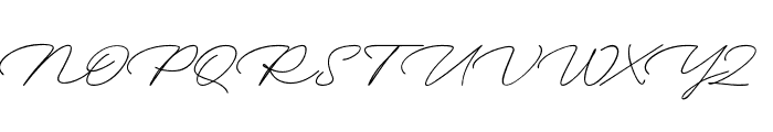 Signature Demo Font UPPERCASE