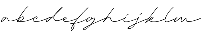 Signature Demo Font LOWERCASE