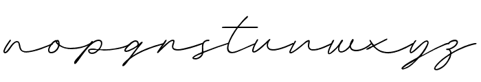 Signature Demo Font LOWERCASE