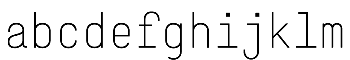 Simple Light Font LOWERCASE