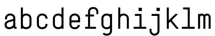 Simple Regular Font LOWERCASE