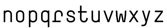 Simple Regular Font LOWERCASE