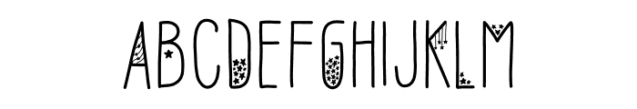 SofiaAmoti Starlight Demo Font UPPERCASE