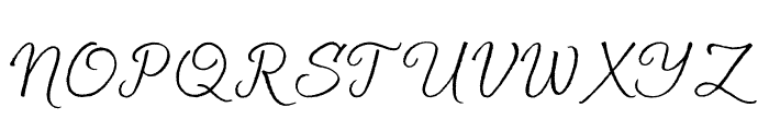 Solena Regular Font UPPERCASE