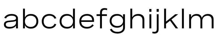 Spezia Extended Regular Font LOWERCASE