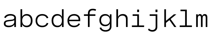 Spezia Mono Regular Font LOWERCASE