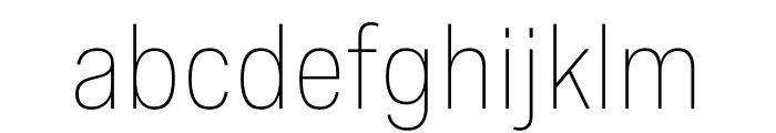 Spezia Narrow Light Font LOWERCASE