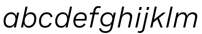 Spezia Normal Regular Italic Font LOWERCASE