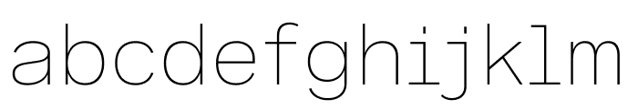 Spezia SemiMono Light Font LOWERCASE