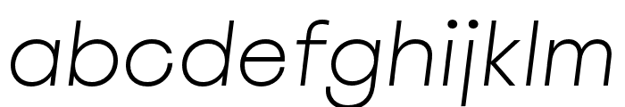 Spoof ThinSlanted Font LOWERCASE