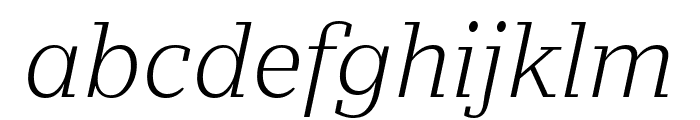 Stan Light Italic Font LOWERCASE