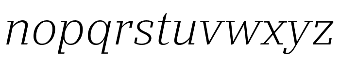 Stan Light Italic Font LOWERCASE