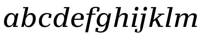 Stan Normal Italic Font LOWERCASE