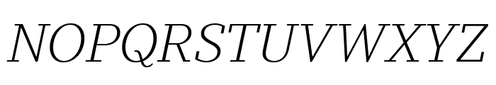 Stan Plus Light Italic Font UPPERCASE