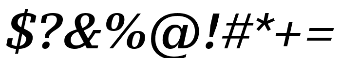 Stan Plus SemiBold Italic Font OTHER CHARS