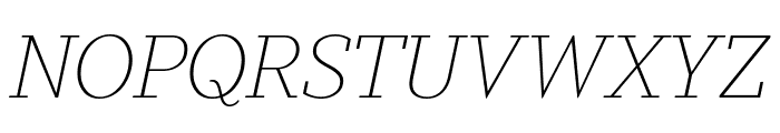 Stan Plus Thin Italic Font UPPERCASE