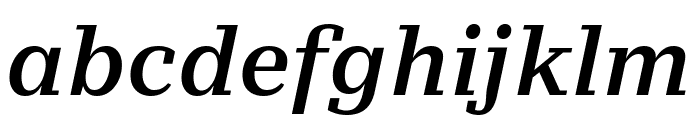 Stan SemiBold Italic Font LOWERCASE