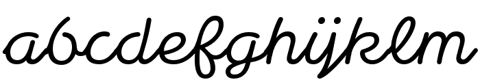 StndrdEORDisplay Freehand Font LOWERCASE