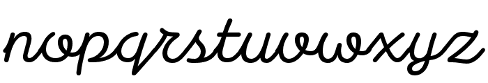 StndrdEORDisplay Freehand Font LOWERCASE