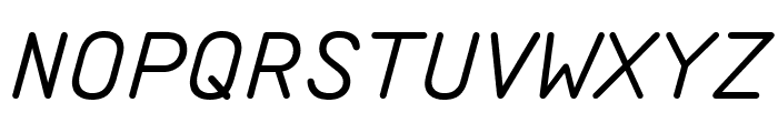 StndrdEORMono Italic Font UPPERCASE