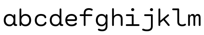 StndrdEORMono Regular Font LOWERCASE